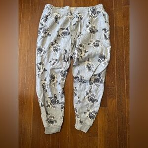 Anthropologie Abstract Floral Womens Sweatpants with ample pockets